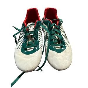 Brava Size 2.5D US White/Green Soccer Cleats